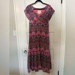 Anthropologie - Vanessa Virginia Geometric Print Maxi Dress